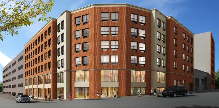 The mixed-use development under construction at 5959 Broadway in the Bronx will bring 72 apartments to the market. While most are expected to be market rate, some may be dedicated to affordable housing.