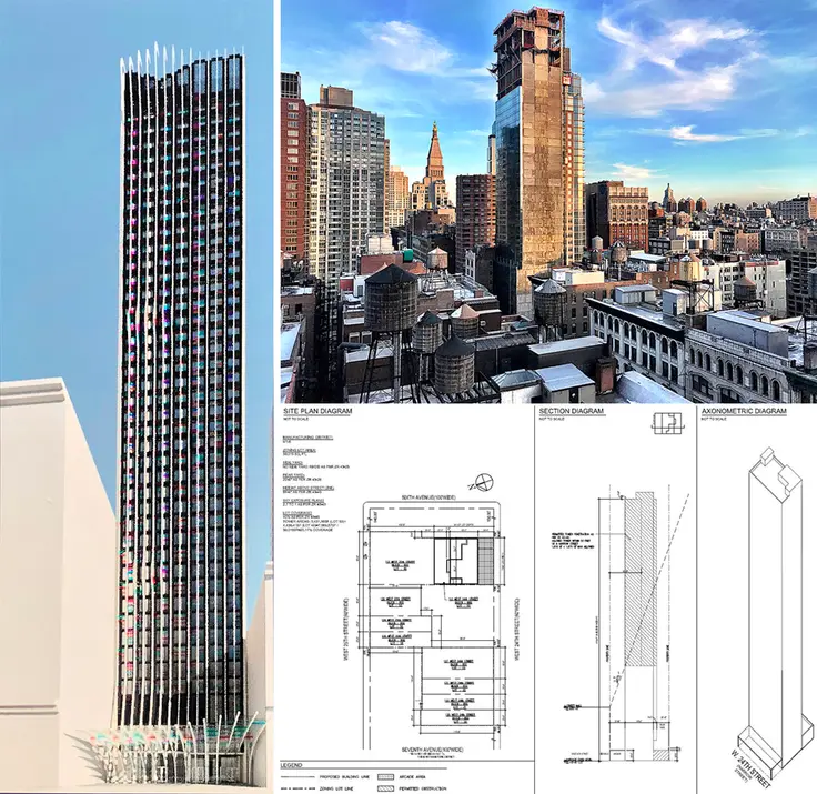 Rendering of new hotel planned by Lam Group for 113-117 West 24th Street