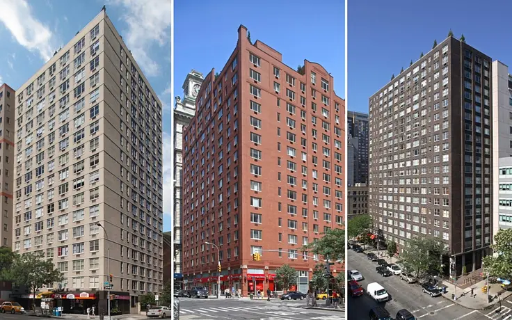 Manhattan Skyline rental buildings Habitat, Saranac and Murray Hill Manor (Images via Manhattan Skyline)