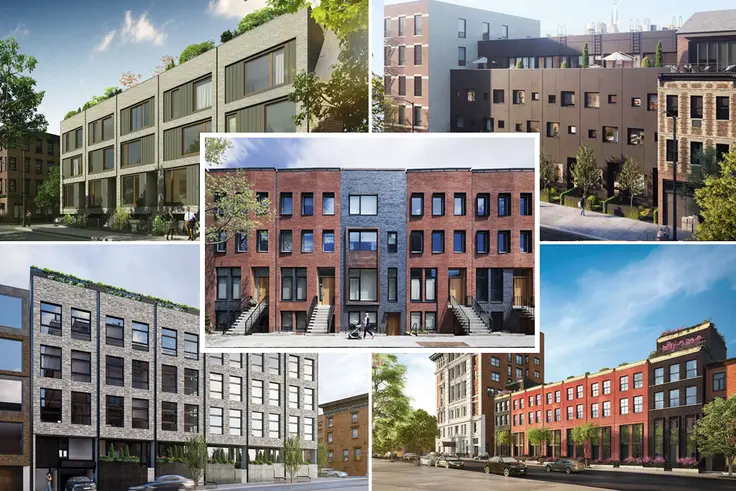 A compilation of Brooklyn's new townhome rows