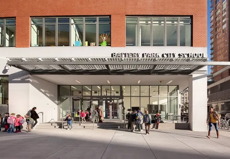 Photo of the Battery Park School via Dattner Architects