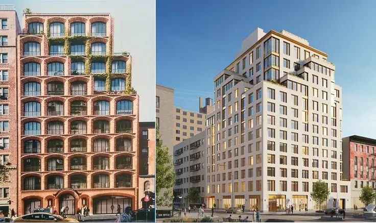 Two of the Manhattan condos set to launch sales in the near future 