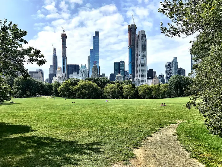 111 West 57th Street (second tower from left), as seen from Central Park, via CityRealty