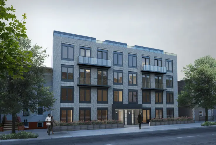 Rendering of 1164 and 1168 Greene Avenue in Bushwick (Credit: Andy McGee Design)