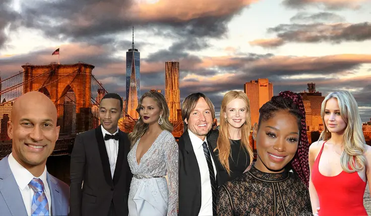 (l-r) Keegan-Michael Key, John Legend, Chrissy Teigen, Keith Urban, Nicole Kidman, Keke Palmer, and Jennifer Lawrence made some of the year's top celebrity purchases.