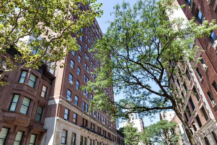 Parc Coliseum at 228 West 71st Street is a prewar rental building that sits on a tree-lined block on the Upper West Side. (Image via Equity Residential)