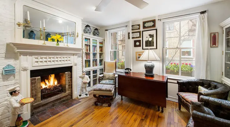 A petite <a href='http://www.6sqft.com/charming-back-house-apartment-is-a-tiny-treasure-in-the-west-village/'>West Village apartment </a>at <a href='http://www.cityrealty.com/nyc/west-village/340-west-11th-street/22504'>340 West 11th Street</a> previously selling for $625K. Image courtesy of Core
