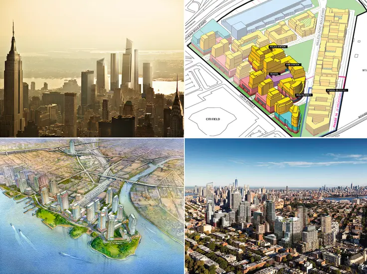 Among the city's dozens of master plans expected to bring thousands of new apartments: Hudson Yards, Willets Point, Pacific Park, and Hunters Point South