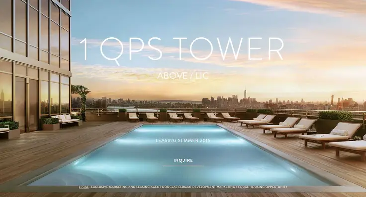 A rendering of the rooftop pool. At 475 feet in the air, it will be among the highest pools in the city. 