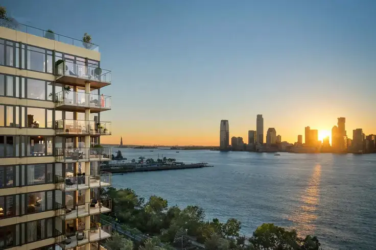 Enjoy later sunsets from the comfort of your home. (450 Washington Street, #903 - The Corcoran Group)
