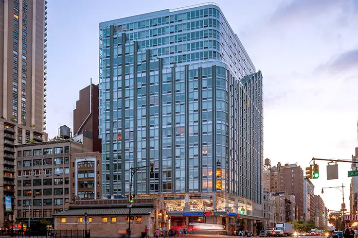 The Corner at 200 West 72nd Street on the Upper West Side opened in 2010 and was designed by Handel Architects. (Image via Handel Architects)