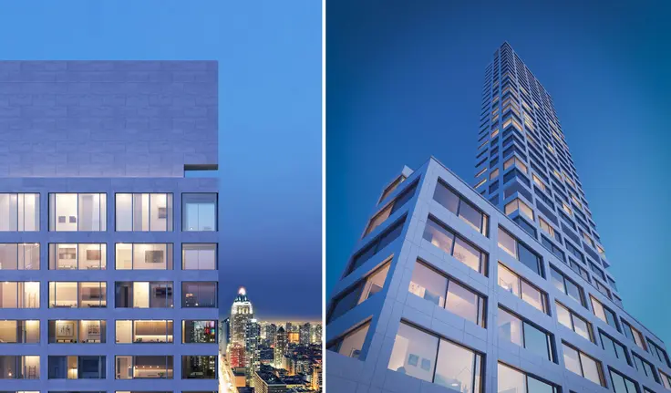 Renderings of 611 West 56th Street, via Noe & Associates with The Boundary