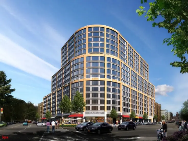 Rendering of Sherman Plaza in Inwood  (Rendering from Kenneth Park Architects)