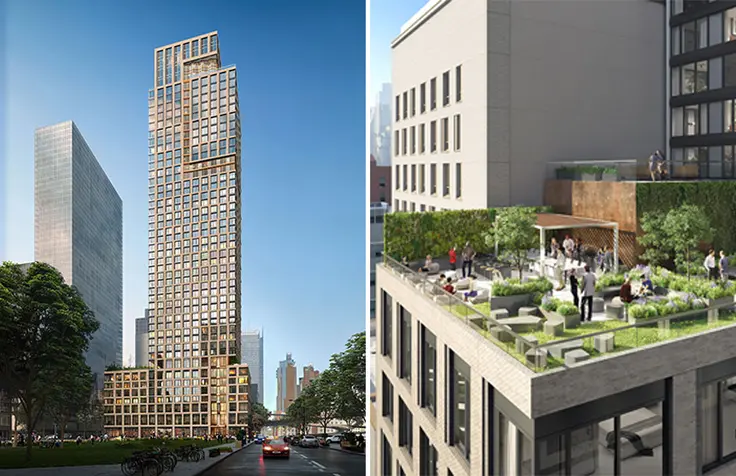 Rendering of 550 Tenth Avenue credit of Gotham Organization and Handel Architects
