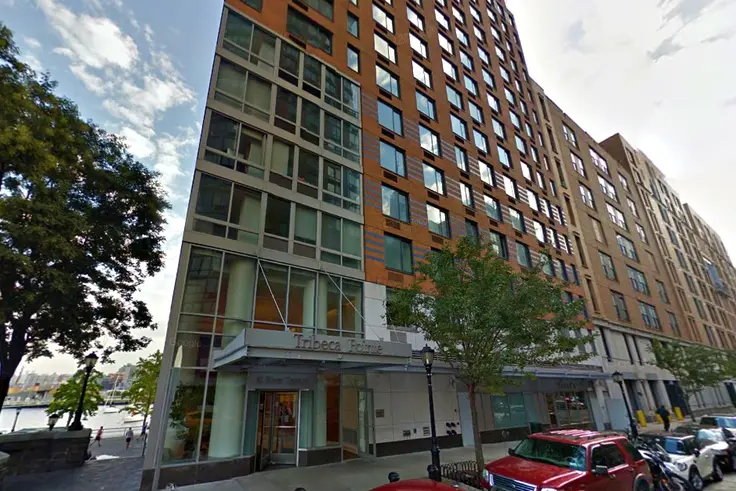 Tribeca Pointe at 41 River Terrace in Battery Park City (Image via Google Street View)