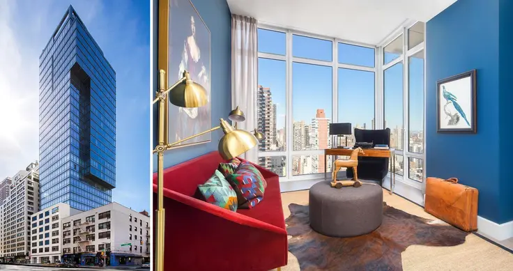 There are just three listings currently available in the Ismael Leyva-designed condo (All images via Douglas Elliman)