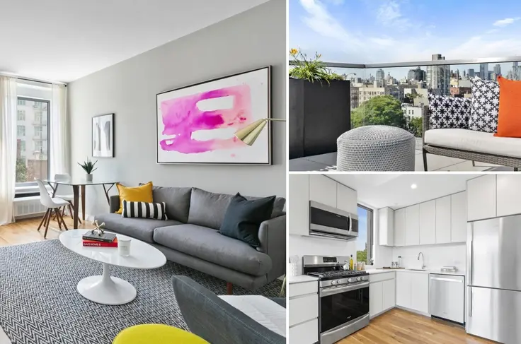 The newly built 123 Hope Street in Williamsburg offers luxury rentals with lifestyle amenities. (Images via Citi Habitats)