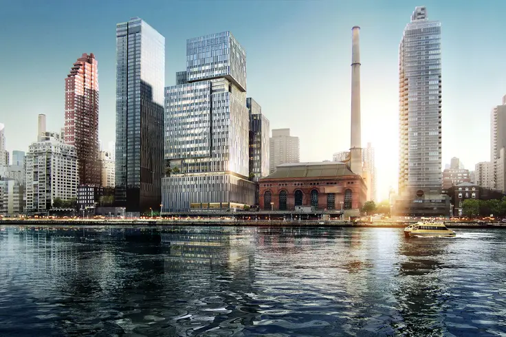 Situated on the East River, the terra cotta and glass facade will inspire an image of hope and positivity.