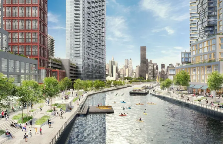 All renderings of Anable Basin via WXY architecture + urban design
