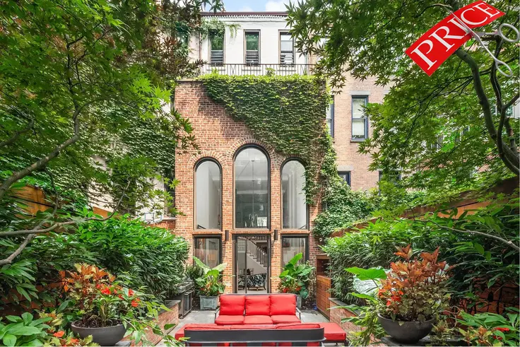 Backyard of price improved townhouse at 236 East 72nd Street
