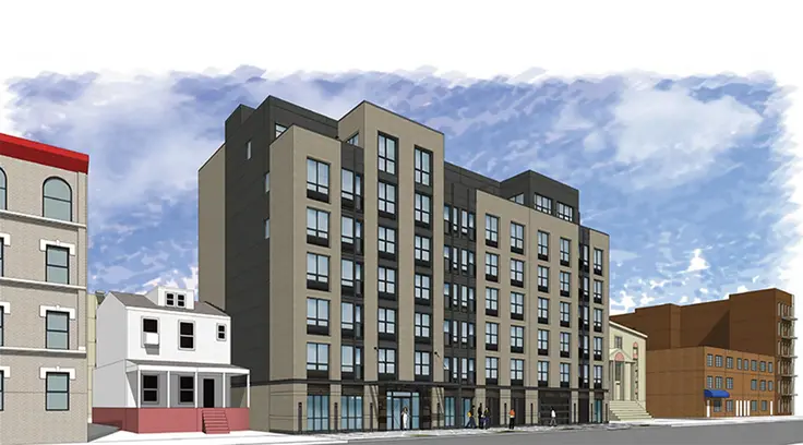 Rendering for 2415 Church Avenue Courtesy of Austin-Williams