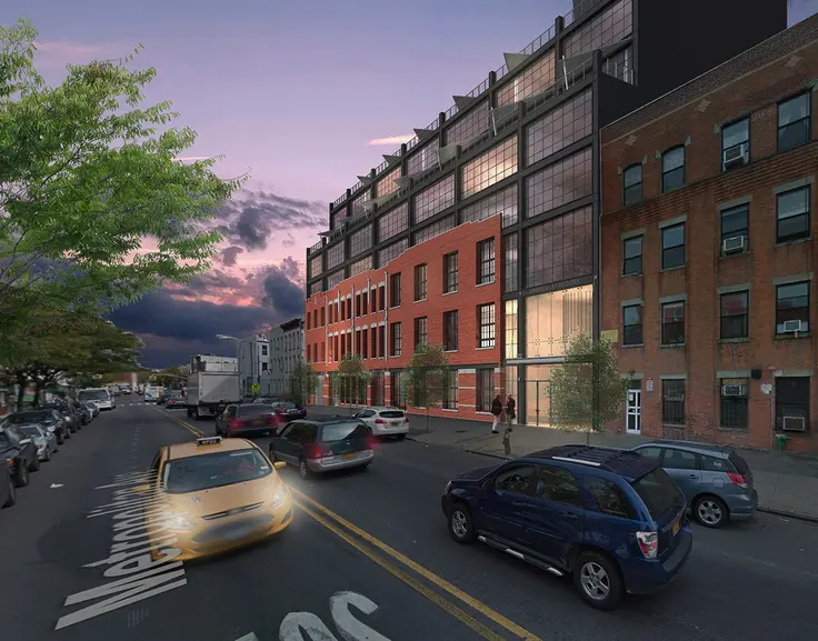 Rendering of SL Development's proposal for 722 Metropolitan Avenue; Rendering via SL Developement