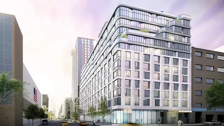 Rendering of 572 Eleventh Avenue (Redering credit: CetraRuddy and the Moinian Group)