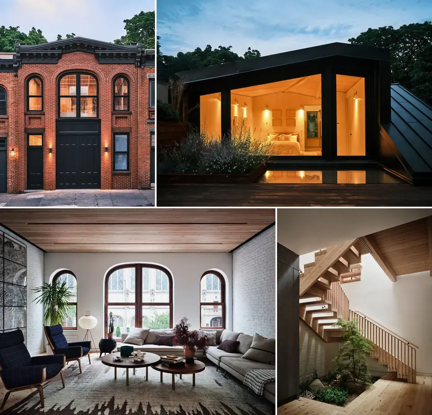 This beautifully-renovated carriage house in Clinton Hill was listed earlier this week (Compass)