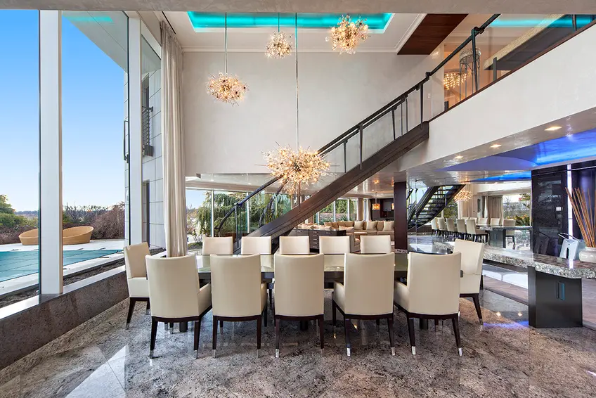 2458 National Drive is a four-story mansion that has been on and off the market since 2013 (All photos via Berkshire Hathaway)