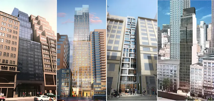 L to R: 44 West 37th, Embassy Suites Hotel, 11 West 37th, and 6 West 37th Street