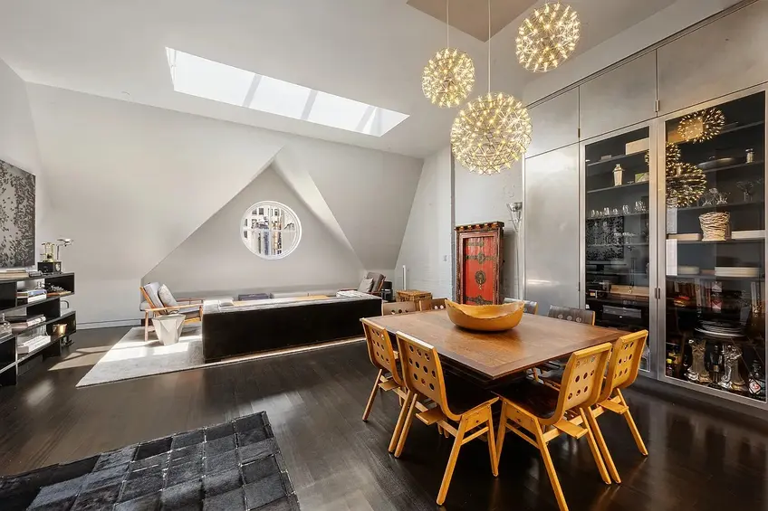 Penthouse with double-height ceiling at 456 West 19th Street in West Chelsea 