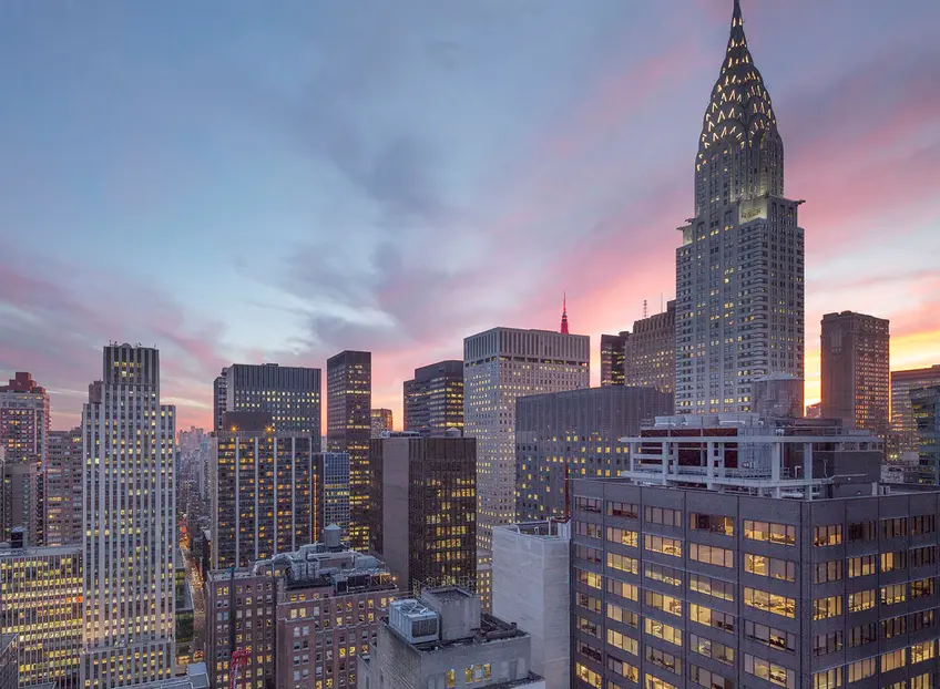 View from 219 East 44th Street's Penthouse; via TOWN Residential