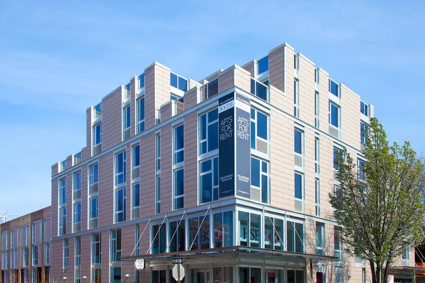 The Williamsburg Social at 250 Bedford Avenue in Williamsburg was erected in 2013. (Image via Citi Habitats)