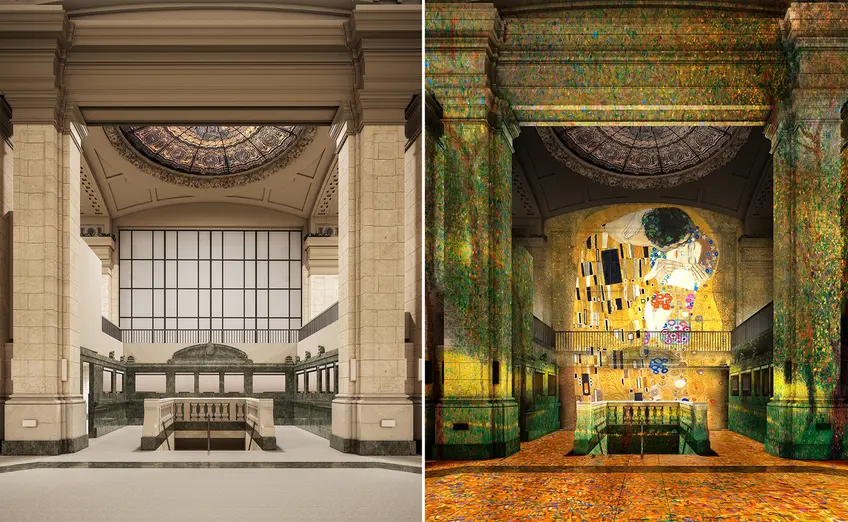 Renderings of Atelier des Lumieres at 49-51 Chambers Street via Woods Bagot for Landmarks Preservation Commission