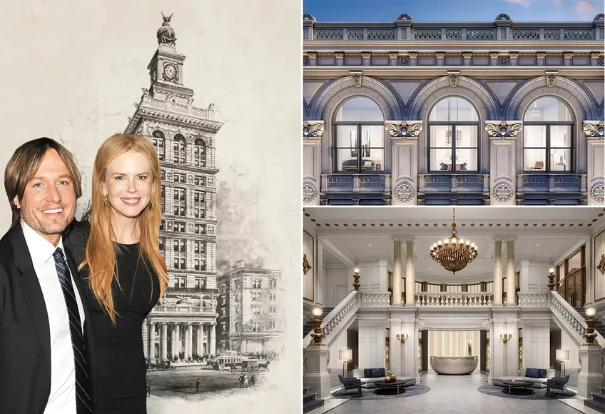 Keith Urban and Nicole Kidman purchased a pied de terre at 108 Leonard Street in Tribeca