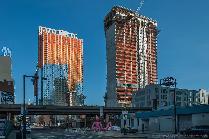 43022 QUeens Street with Tishman Speyer's Queens Plaza development behind; Image courtesy of NYConstructionPhoto