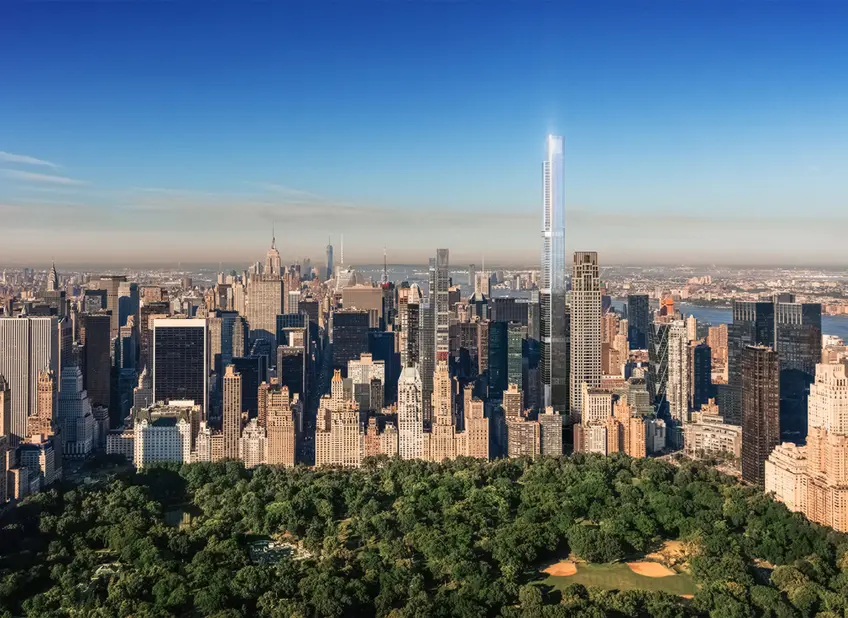 Rendering of Central Park Tower (Courtesy of Extell Development)