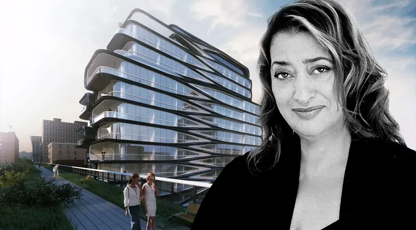 Zaha Hadid and her first NYC building at 520 West 28th Street