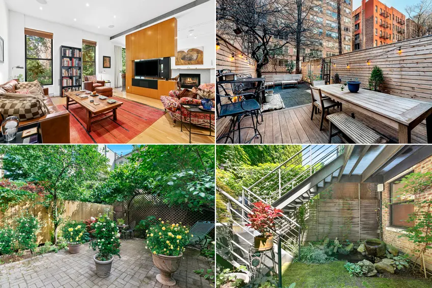 Tucked behind many of Manhattan's high-rises and townhouse are leafy respites well-suited for relaxation and to let pets roam free