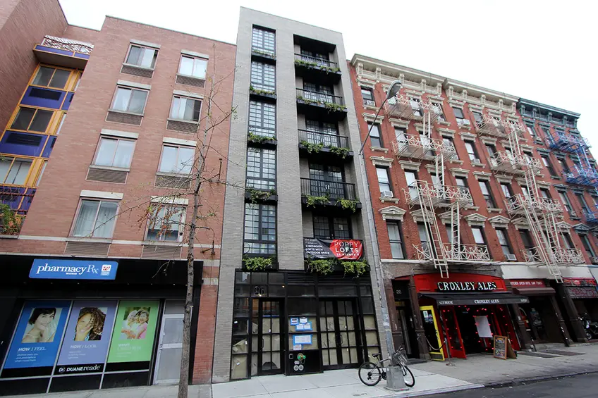 Poppy Lofts at 26 Avenue B in the East Village.