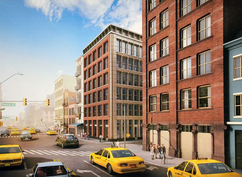 Rendering of 11 Greene Street, which received approvals from the Landmarks Preservation Commission.