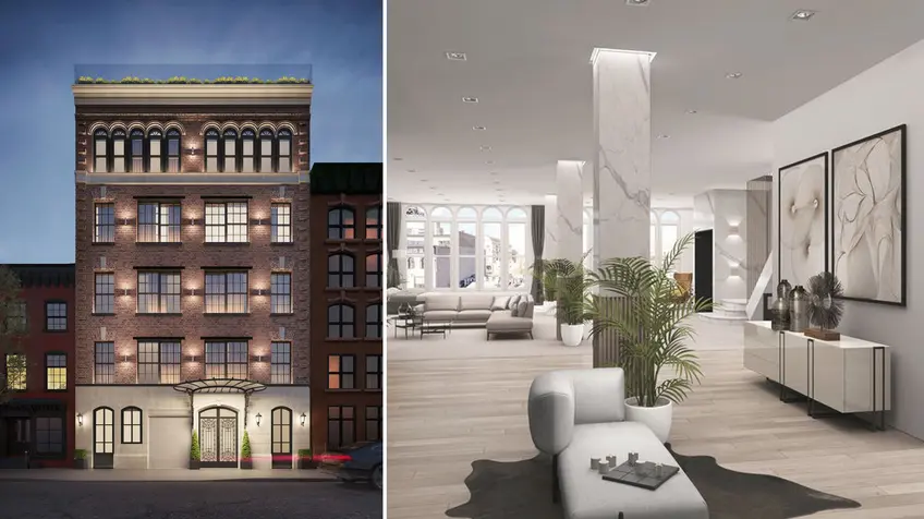 Renderings and images of 332 West 11th Street courtesy of Compass