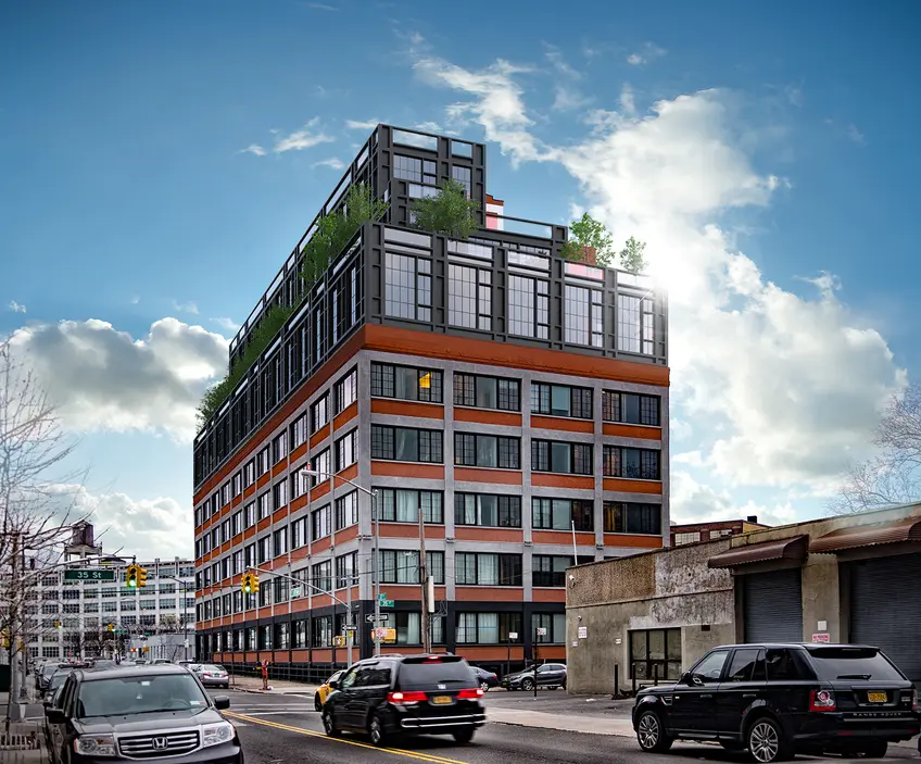 Rendering of Paper Factory Hotel with 4-floor office addition; Image Source: DHD Architecture and Design