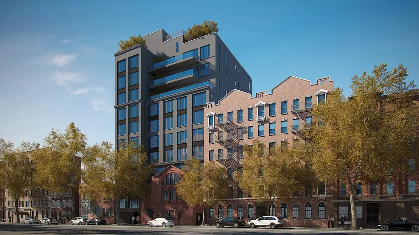 A rendering of the new development at 124 West 16th Street (DHD Architecture)