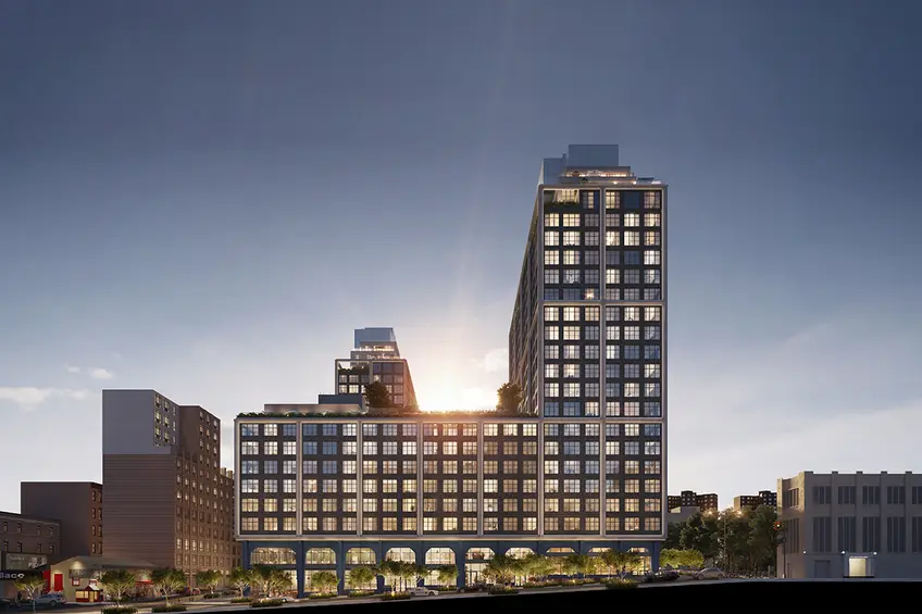 All renderings of Front and York via Williams New York
