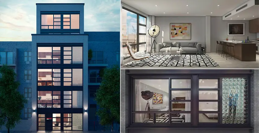 476 Union Avenue will feature a white brick exterior defined by iconic glass block windows.