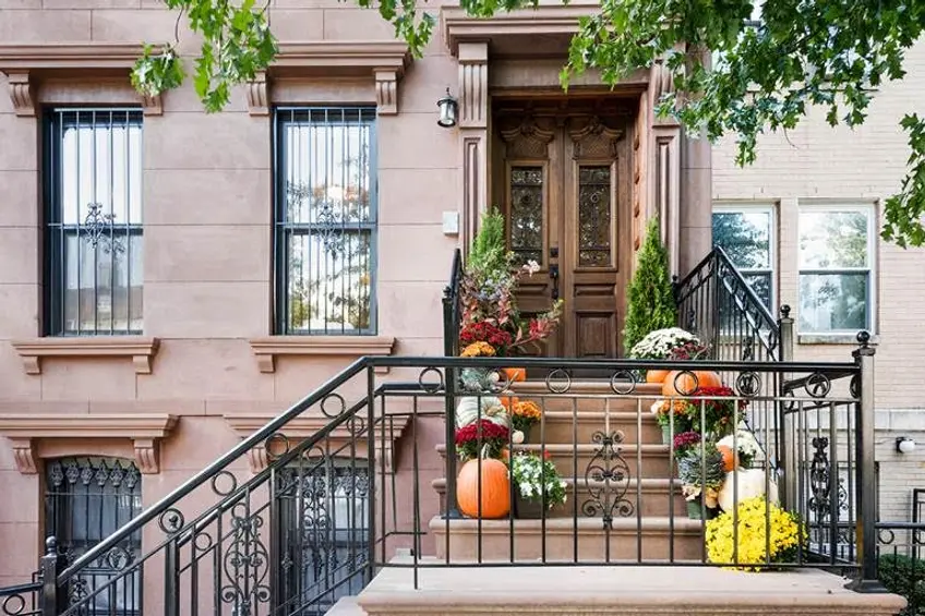 This two-family brownstone at 224 Putnam Avenue just hit the market