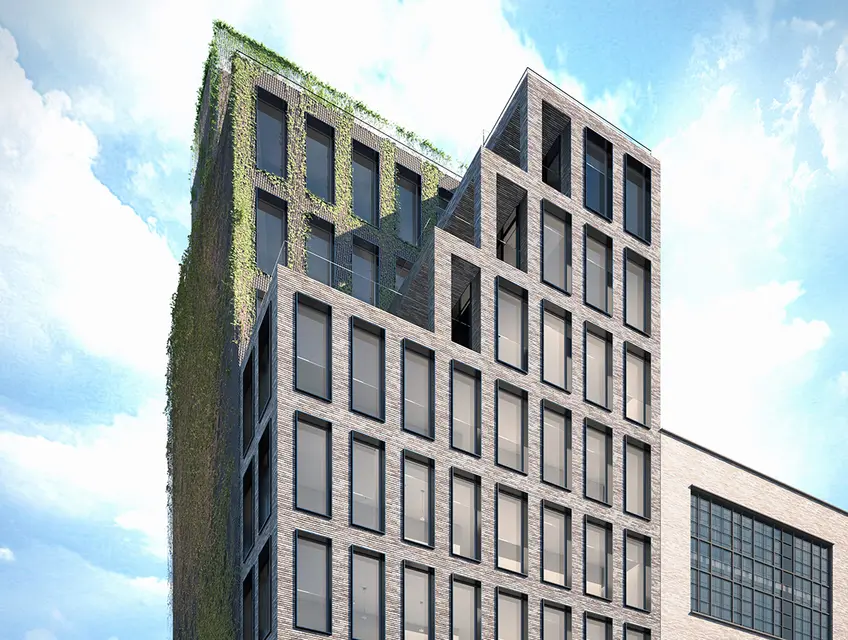 Exterior rendering of AA Studio's High Line condo project; Image source: AA Studio