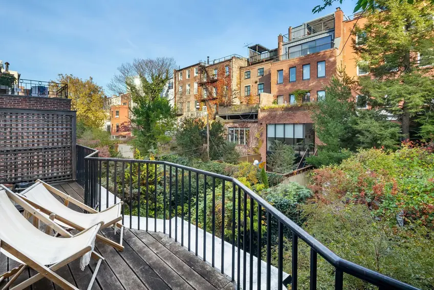 Patio of 43 Garden Place in Brooklyn Heights (Sotheby's)