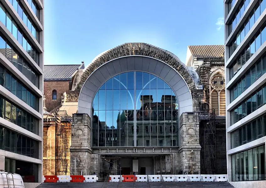 Newly-built entrance to the north transept of the Cathedral of St. John the Divine (CityRealty)